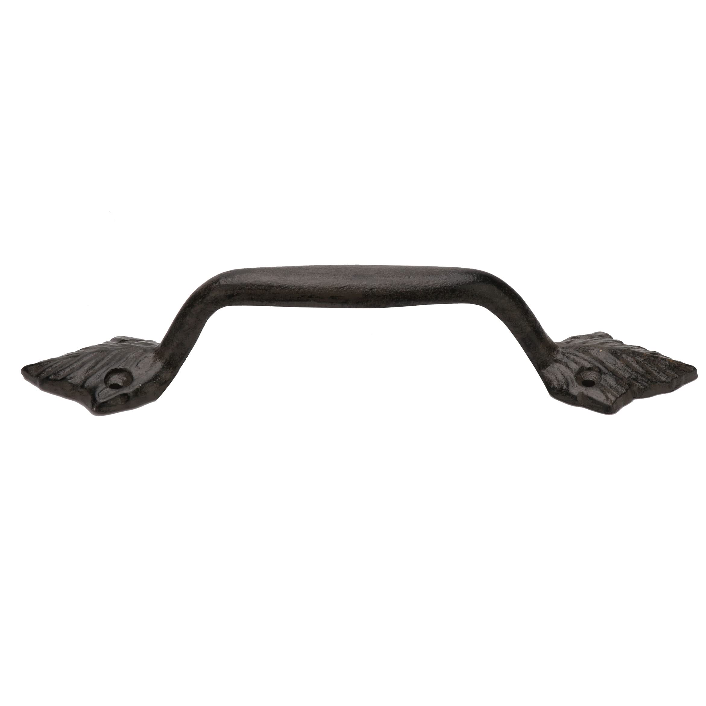 Door Handle - Drawer Pull - 22.5cm Black Cast Iron
