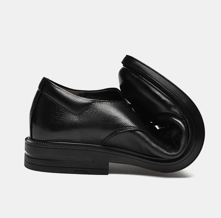 Men's Dress Shoes Fashion Patent Leather Oxford Shoes Business Wedding Lace Up Leather Shoes(Brown,9)3