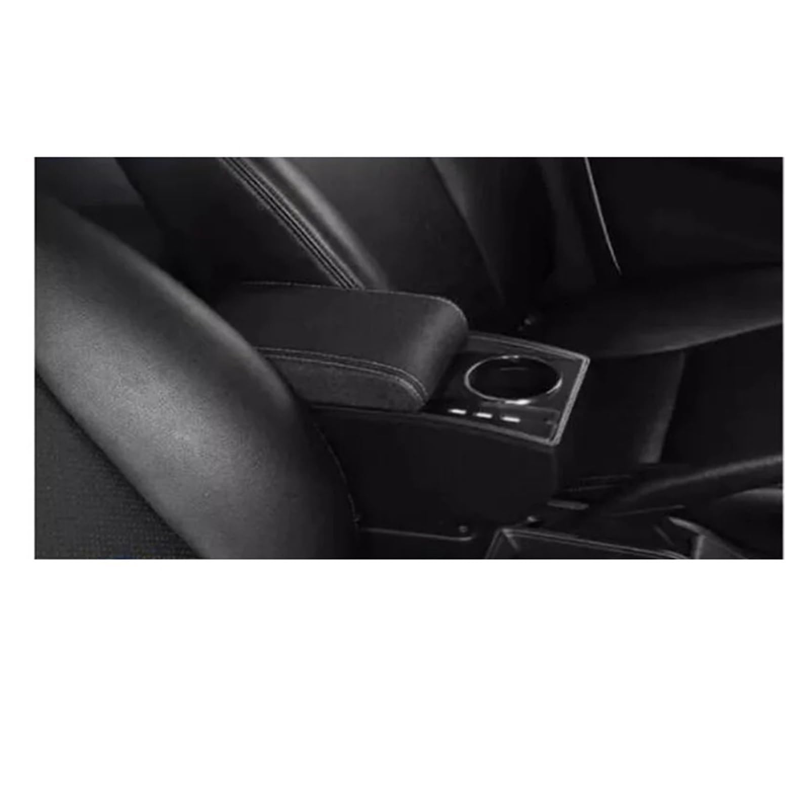UMDJJU For Clio 3 For Captur For 4 For III IV Car Armrest Box Accessories Storage Retrofit Parts Car Centre Console Armrest Box(M1 white line 3USB)