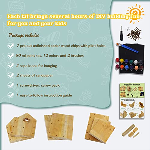 DIY-Birdhouse-Kit-with-Paint-Set-Kids-Wood-Craft-Kits-Make-a-Bird-House-Kit-for-Kids-DIY-Woodcraft-Building-Projects-for-Kids-and-Adults-STEM-Teaching-Tools DIY Birdhouse Kit with Paint Set Kids Wood Craft Kits Make a Bird House Kit for Kids DIY Woodcraft Building Projects for Kids and Adults STEM Teaching Tools