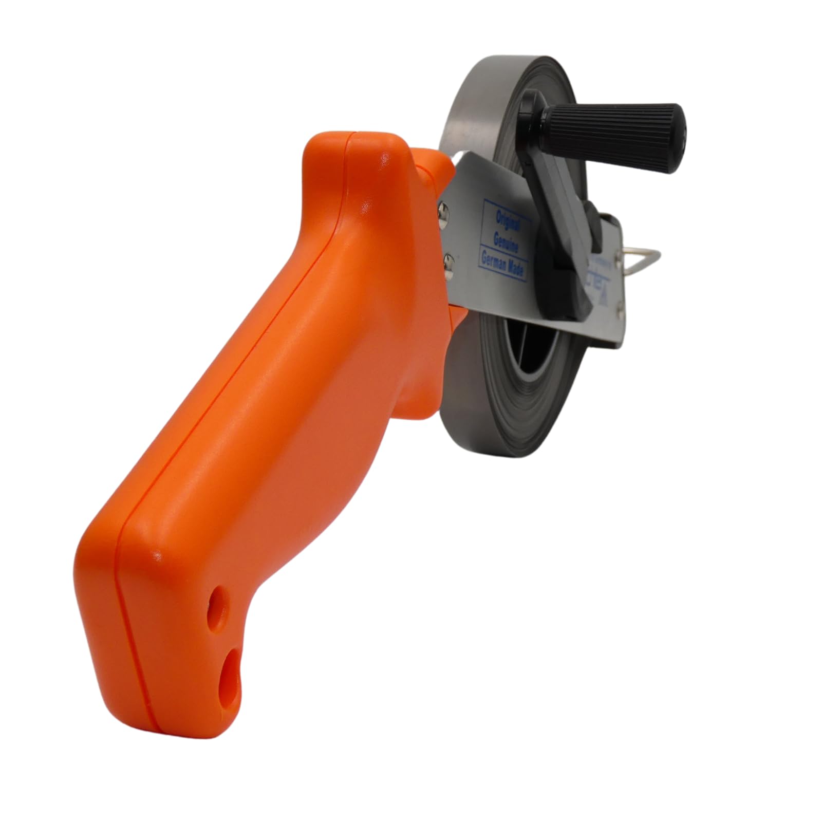 Richter Mètre ruban en acier inoxydable 30 m - Avec mètre de mesure « B » - Cadre en métal léger anodisé - Graduation claire sur fond gravé - Avec mètre DEWEPRO de 2 m