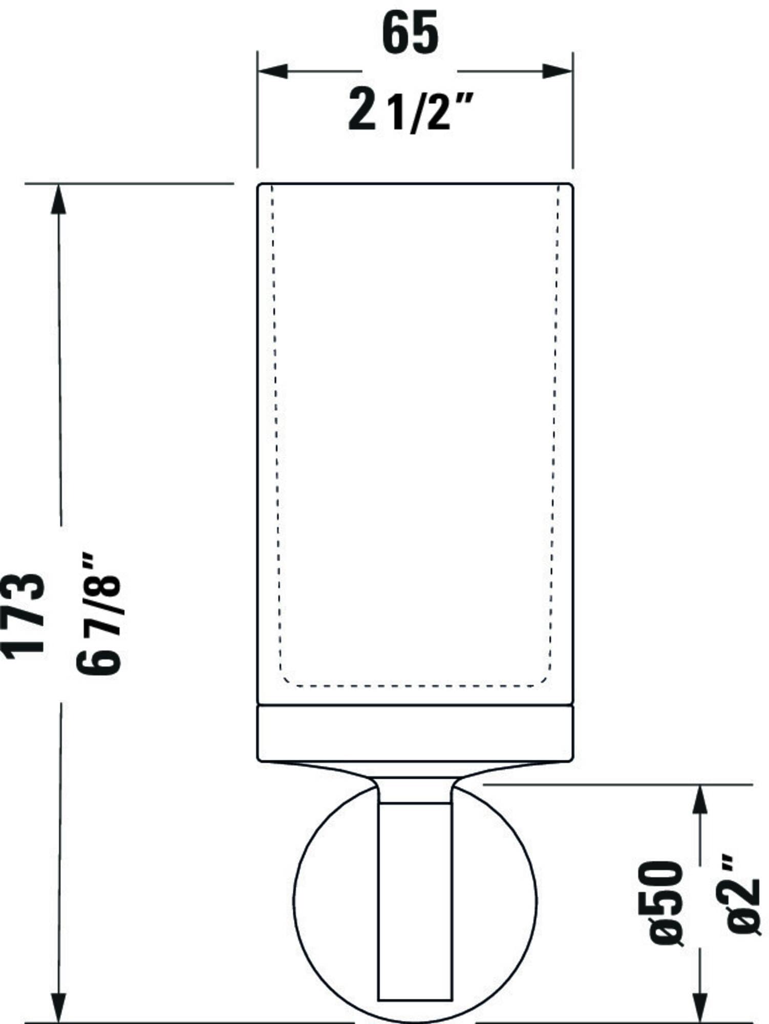 Duravit Zahnputzbecher Starck T, Glashalter Bad, Zahnbürstenhalter Glas, Wandmontage, Chrom