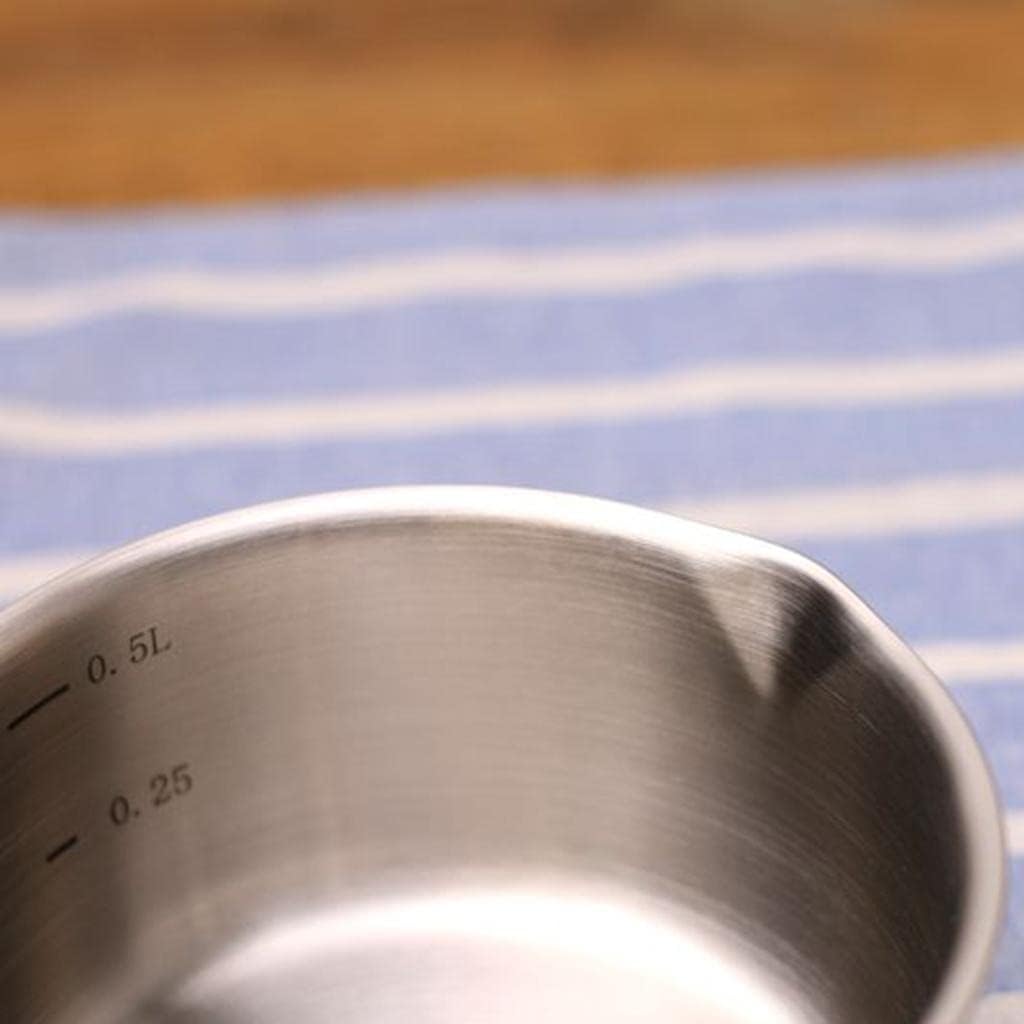 500ml Stainless Steel Milk Pan Butter Warmer Pan with Double