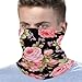 LDGSUPH Pink Rose Neck Gaiter for Adult Soft Dust-proof Windproof Face Cover Fashion Neck Cozy Gator Scarf Multipurpose Sunscreen Breathable Bandana Face Mask Scarf