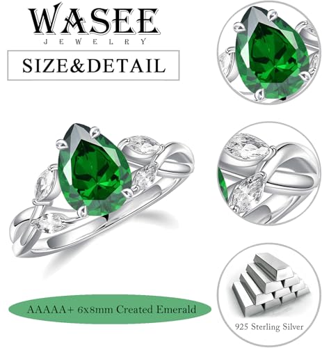 Natural Moss Agate Ring And Birthstone Ring 925 Sterling Silver Engagement Wedding Promise Ring Jewelry for Women3