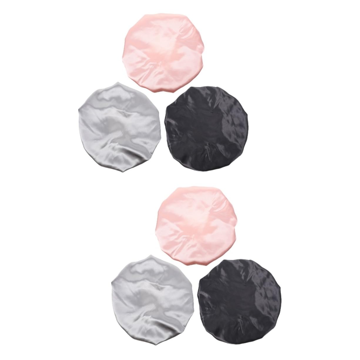 minkissy 6 Pz Cuffia Regolabile Berretto Spa Da Donna in Raso Berretto Da Notte Da Donna Cappello Chemio Satinato Cappello Da Notte in Raso Tappo Bidet Terme Mancare Copertura