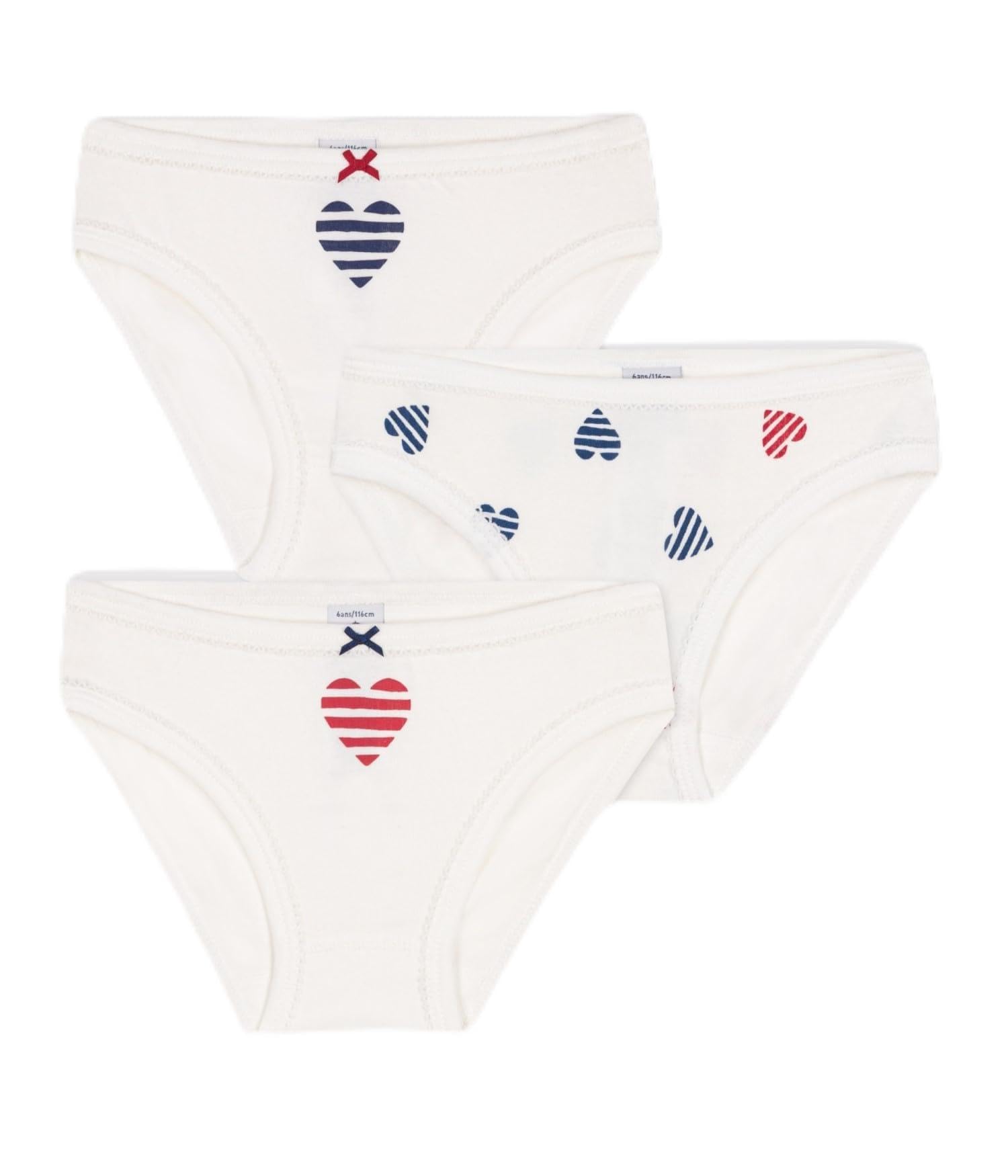 Petit Bateau Girl's A0d2g Panties, Variant 1, 6 years