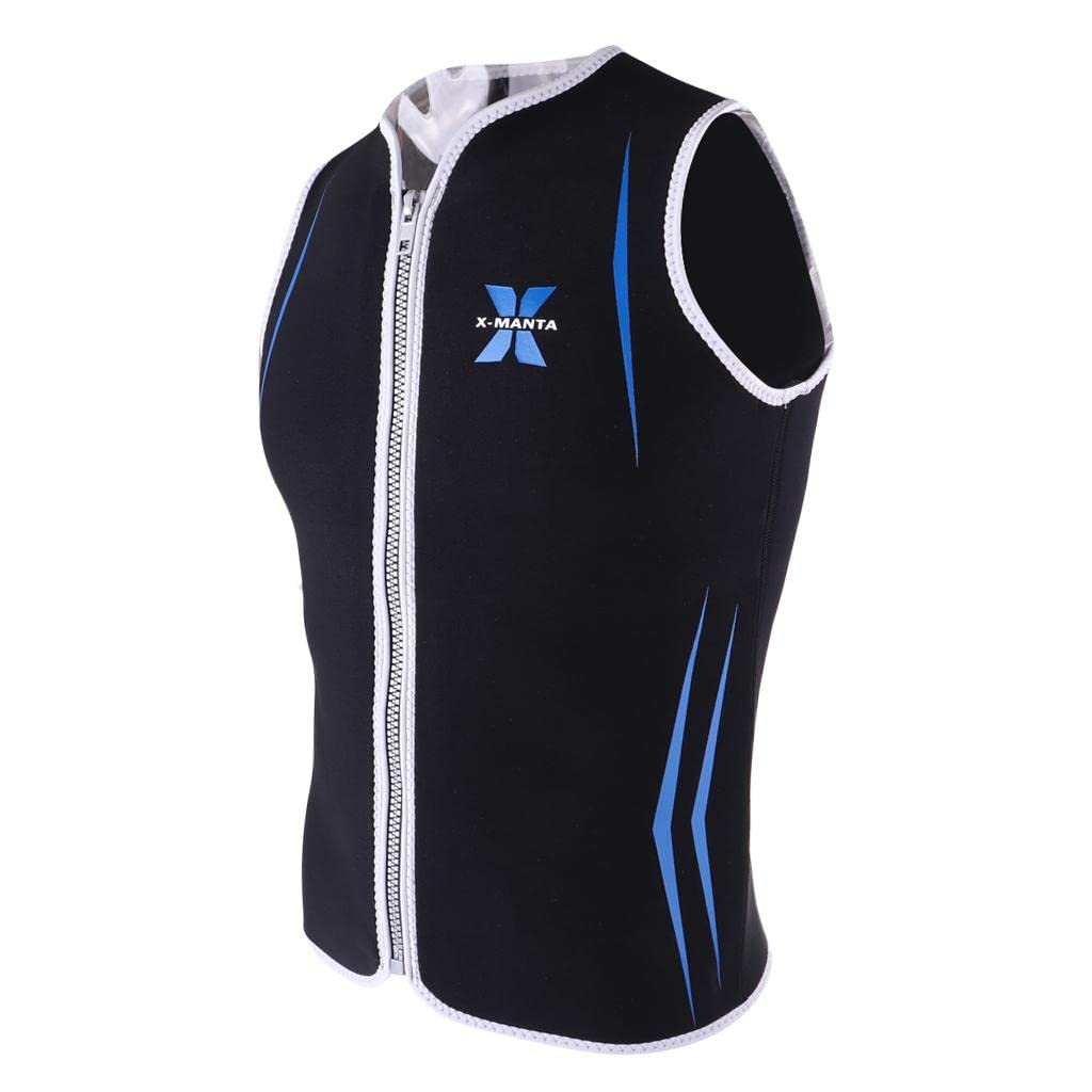Herren 3mm Neopren Neoprenanzug Hautausschlag Weste Ärmellose Jacke Tauchen Surfmantel