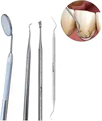 Kit Raspagem De Tártaro - Extrator 3, 33, 34 C/Espelho