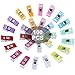 Clips à coudre pour couture pour travaux manuels quilting 100 Packs Quilting Quilt Clips Tissu Clips de reliure Clips sans broches Clips pour tricoter Crochet de sécurité Clips