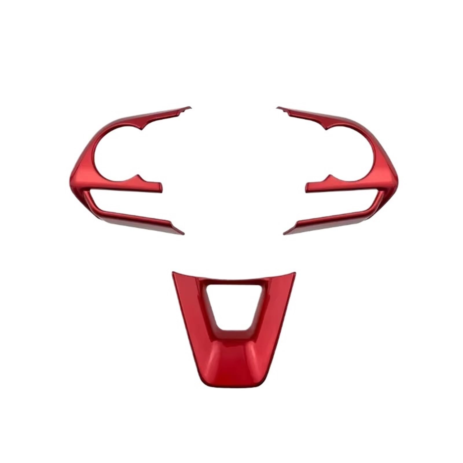 Stickers Inner Car Steering Wheel Panel Decoration Cover Sticker for Toyota for Avalon for Corolla for Cross for RAV4 2019-2024 Interior Trim(Red)
