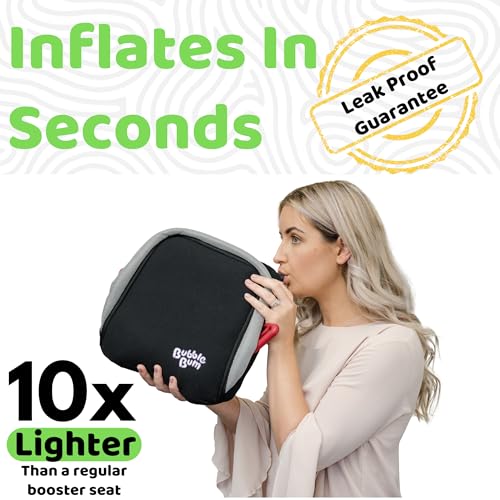 BubbleBum Inflatable Booster Car Seat – Foldable, Lightweight, Backless Travel Booster Seat for Kids, Portable Carseat f - Additional View