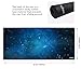 Cmhoo Large Mouse Pad Gaming XXL & Desk Keyboard Mat Size (35.4x15.7x0.1IN, 90x40 Sky Blue)