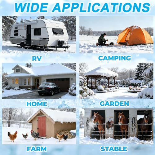 Image of 25FT Heated Rv Water Hose Camper Water Drinking Water Safe Garden Hose -40 ℉ With Electrically Heated, Lead And Bpa Free, 3 /4 inch Adapter,GFCI Plug, For Rv Camper /Home Winter Accessoriesose