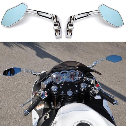 Espejos retrovisores de máxima visibilidad para Honda CBR 600F4i cromo 3
