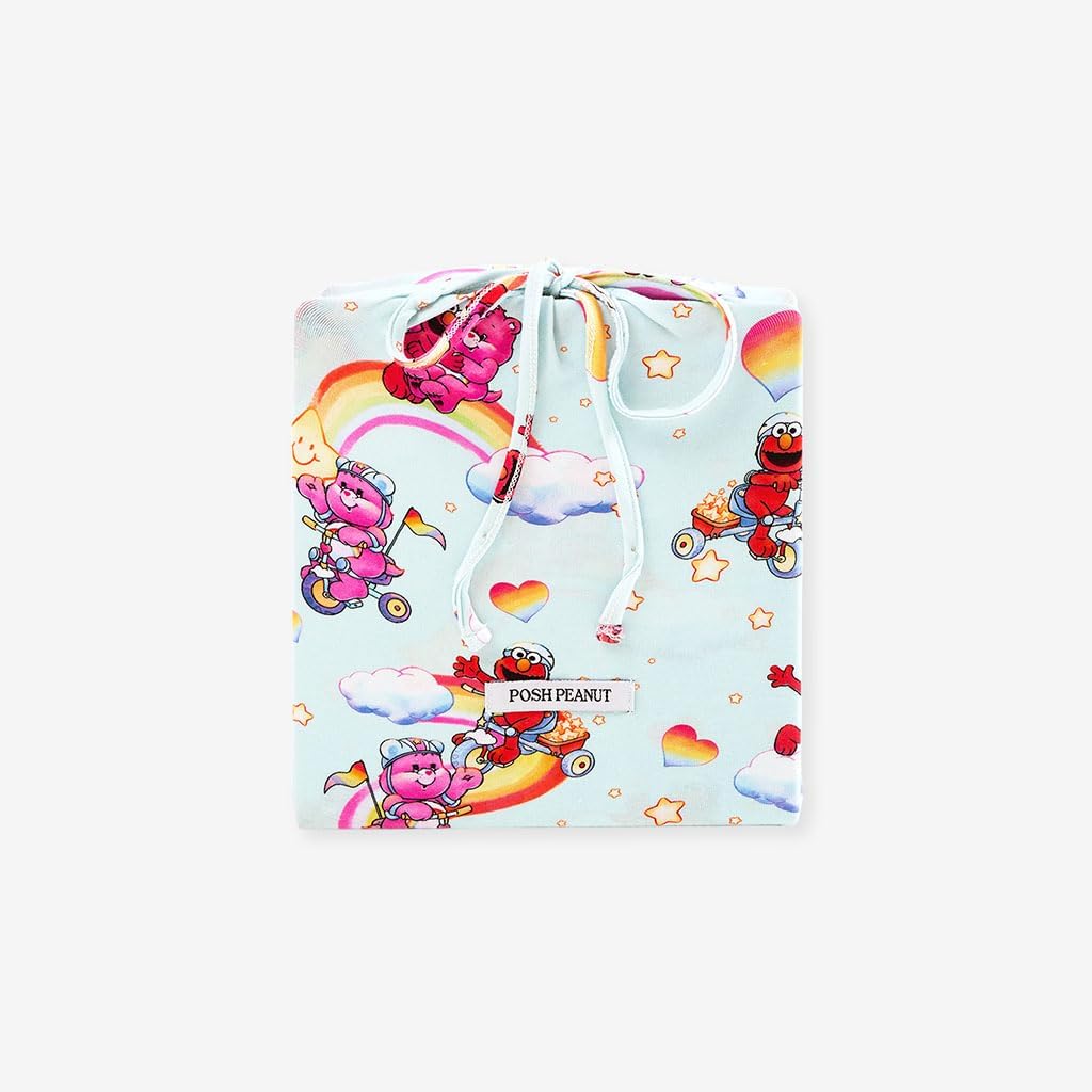 Cheer Bear and Elmo - Crib Sheet - One Size