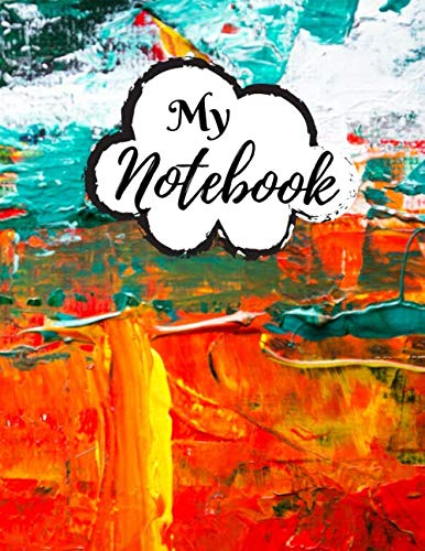 My Notebook: Kindergarten Handwriting Paper Notebook With Lines for ABC Kids - 120 Pages - Large (8.5 x 11 inches) - Premium Painting Cover (Vol.17)