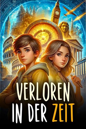 VERLOREN IN DER ZEIT: Ein Abenteuerbuch für Kinder, das Zeitreisen lebendig macht und die Bedeutung von Mut, Freundschaft und Wissen lehrt. Kinderbuch ab 10