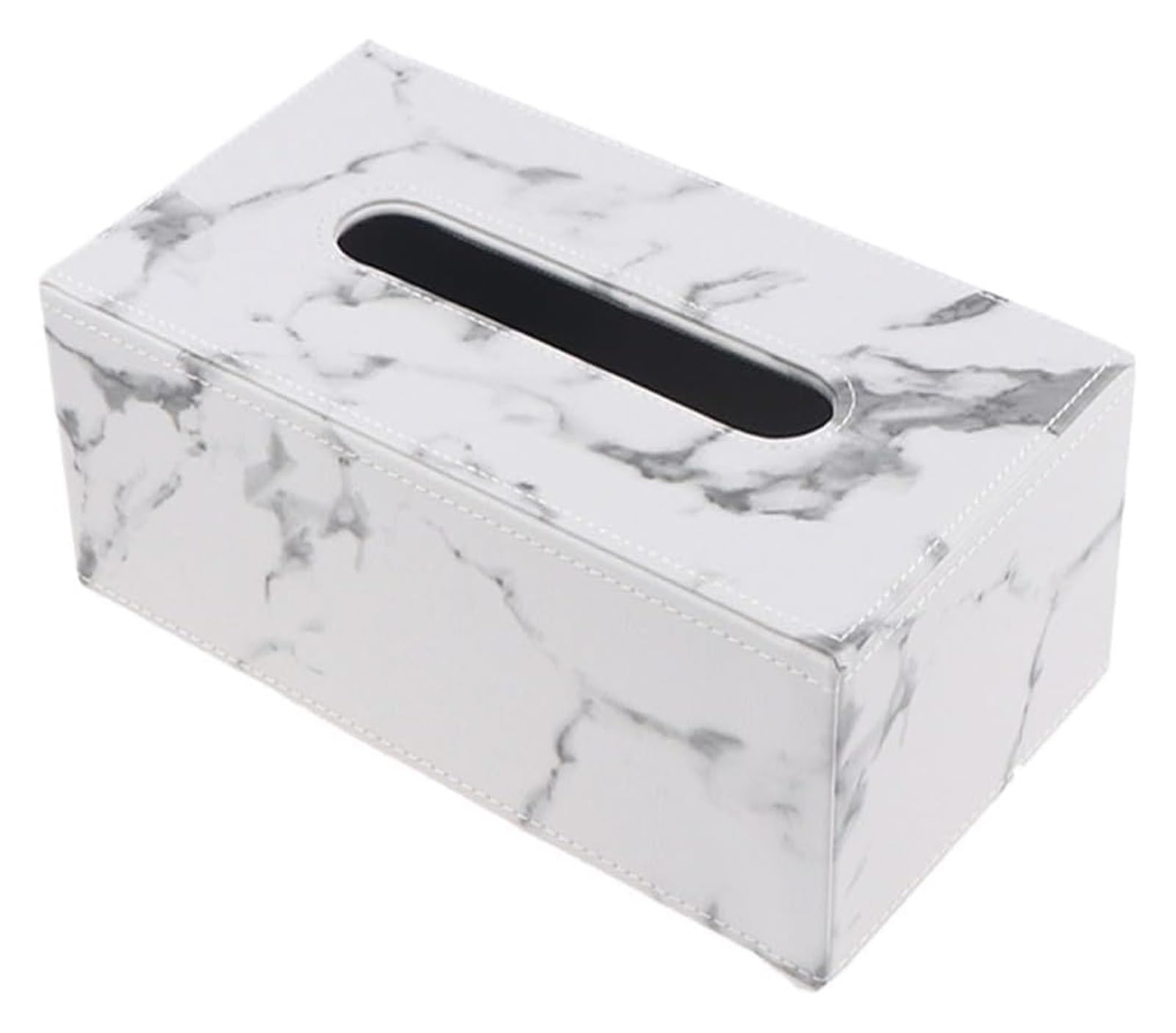 Tissue Box Holder Cover, Tissue Box Marble Rectangle Faux Leather Multicolor(Color2)