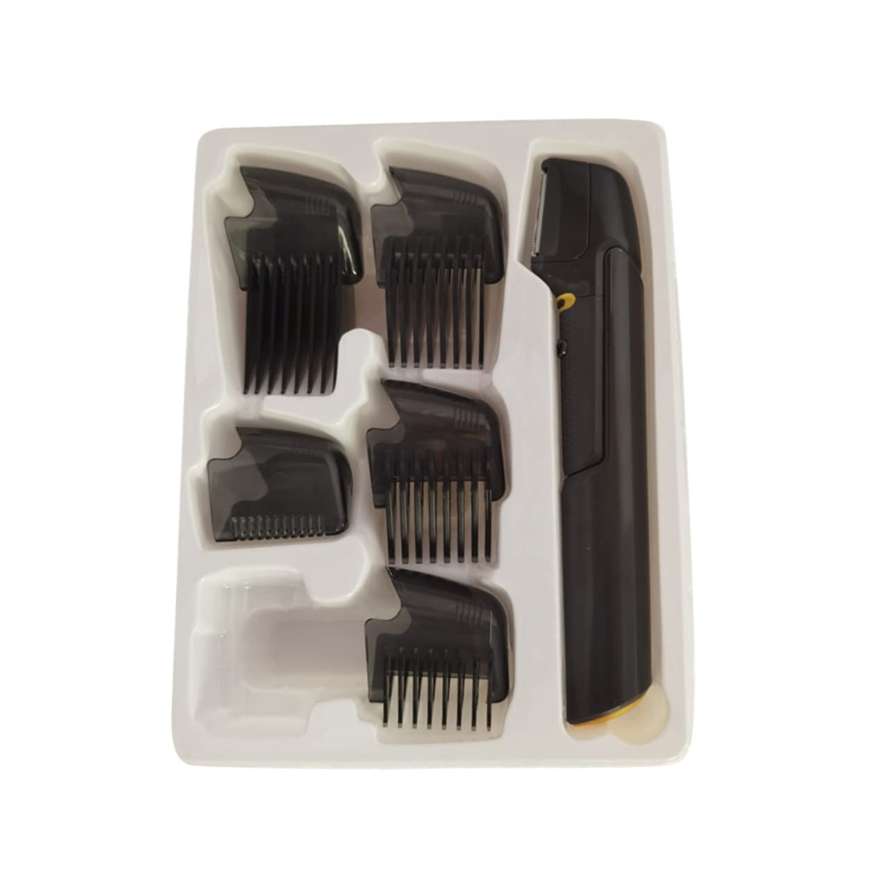 Tagliacapelli Elettrico Retrattile Nero 5 Pettini, Set