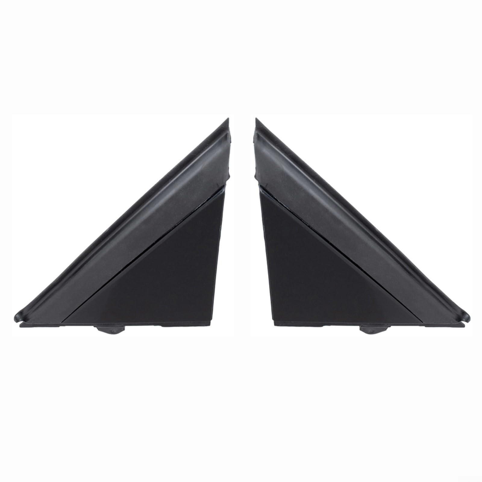 2 Pezzi Copertura Triangolare Specchietto Esterno per Fiat 500 dal 2007, OEM 735455792 735455790, Rivestimento Colonna A Nero ABS