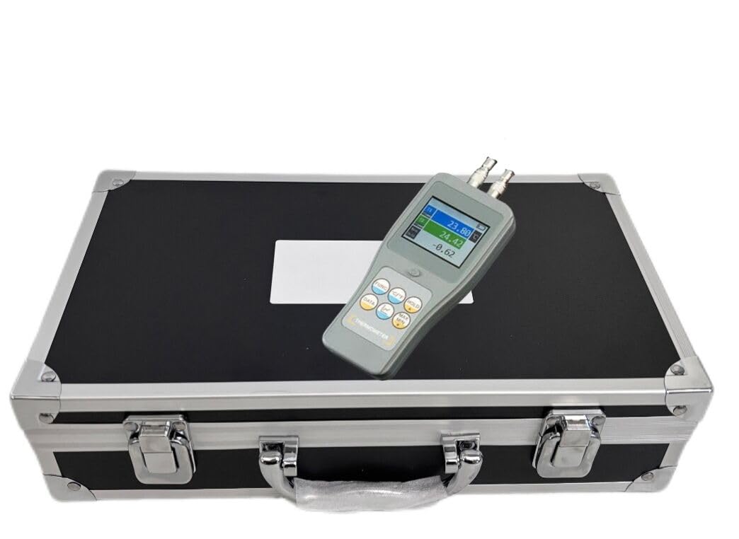 Duel Channel Platinum Resistance Thermometer Platinum Resistance Thermometer Data Logger with 2 Sampling Channels Resistance Range -200~850°C Accuracy ±0.1°C 99 Groups Data Storage