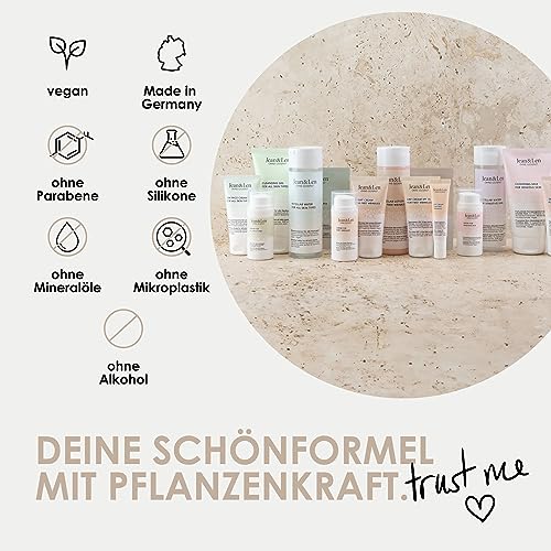 Jean & Len Regenerierende Augencreme Arganöl & Retinol, bei ersten Fältchen, schützt vor ersten Zeichen der Hautalterung, kräftigt die empfindliche Augenpartie, ohne Parabene & Silikone, vegan, 15 ml