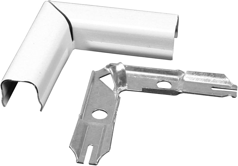 Legrand Wiremold 700 Series Metal Raceway Flat Elbow, White 1 Pack | Extend Permanent Power, Durable Steel, Screw Installation, Paintable, Customizable Cut to Size, Surface Mount