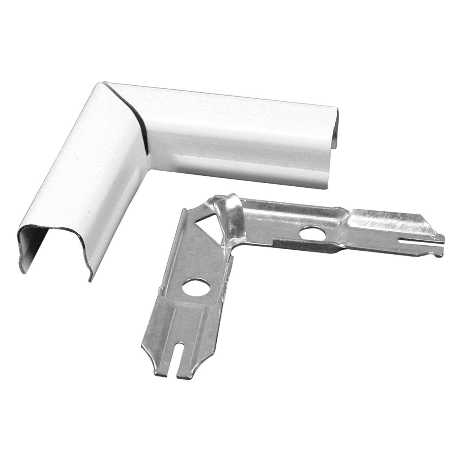 Legrand Wiremold BWH6 Metal Raceway for Extending Power, 700 Series, Flat Elbow, White (1 Pack)