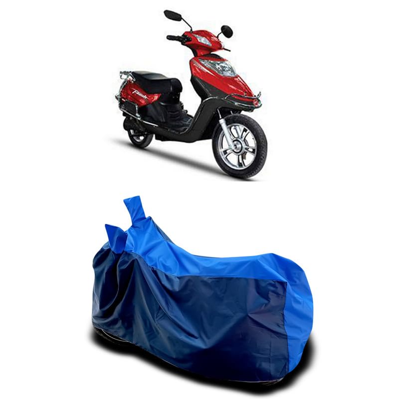 Image of DUFFEL-Two Wheeler Bike Body Cover Compatible for Hero Electric Flash Bs6 Heat Protectio /UV-Rays /Birds Dropping /DustProof /Waterproof All Variants [Nevay Blue]