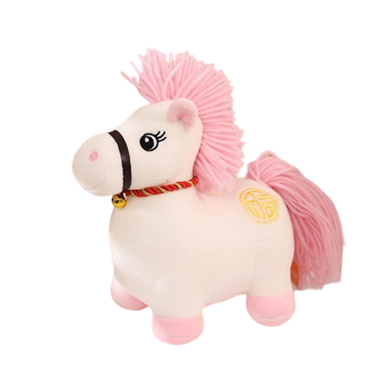 carotoe 1 Horse Fleece Plush Toy 2026 Chinese Symbol Courage Prosperity Kids Adults Festive Home Decor Fleece Horse Statue for Home