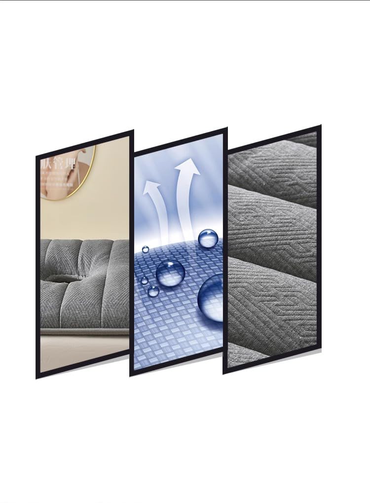 Lit de beauté portable pliable de 6 cm d'épaisseur, table d'extension de cils antidérapant, équipement de spa professionnel, gris, 60 x 180 cm – Idéal pour les salons et la maison