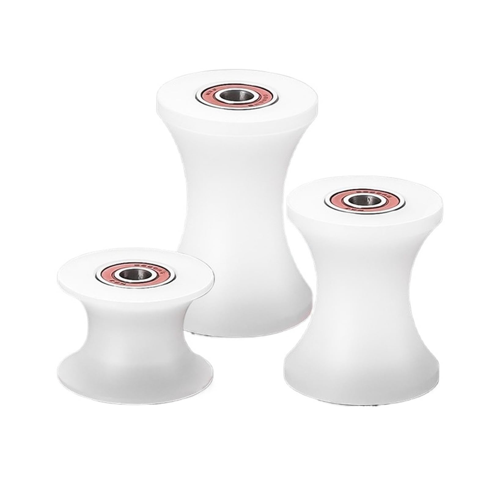 Rullo con cuscinetto a sfere con scanalatura a U, 6-12 x 25-60 x 25-120 mm Ruota guida puleggia in nylon, Sostituzione ruota cingolo, Confezione da 1(12 * 60 * 120(Groove width 100mm))