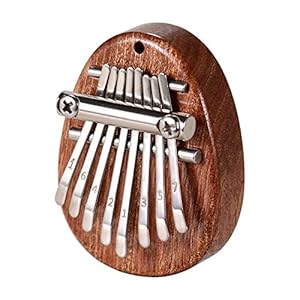 Carolilly Mini Kalimba duimpiano 8 sleutels vingerpiano draagbare duimpiano creatief muziekinstrument mini duim piano…