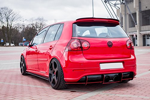 Maxton Design Rear Diffuser Compatible with VW Golf MK5 R32