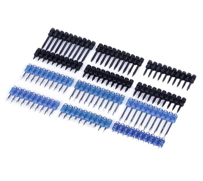 800–1000 Clavos en Tira para Clavadora a Gas, 3,0 x 16–38 mm(Silver3.0 * 22 1000pieces)