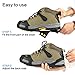 EONPOW Ice Grips, Ice & Snow Grips Cleat Over Shoe/Boot Traction Cleat Rubber Spikes Anti Slip 10 Steel Studs Crampons Slip-on Stretch Footwear (Size XL 5 Pairs)