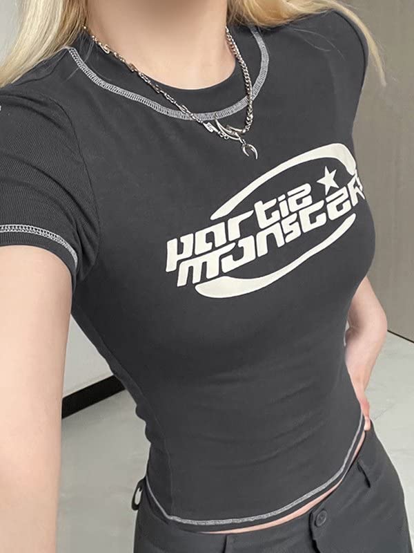 EMMIOL Summer Tops Baby Clothing Stitched Short Sleeve Logo Graphic Tee2