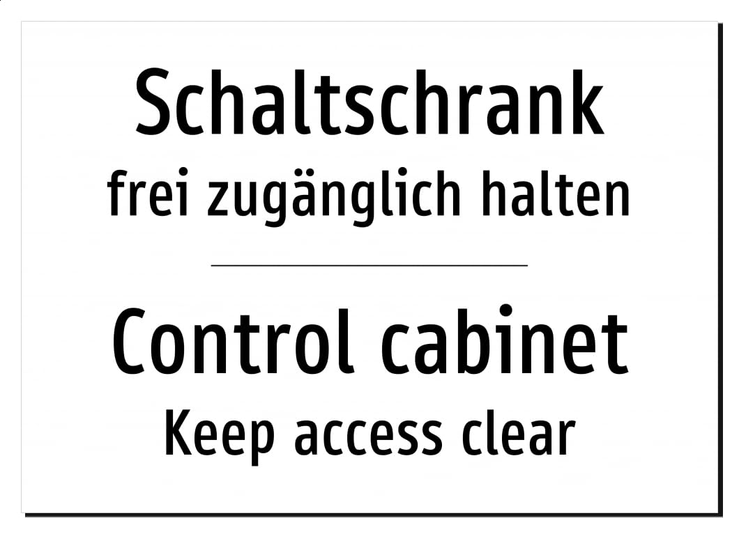 62584-DEEN-T-06 | Schaltschrank/Control cabinet Schild zweisprachig