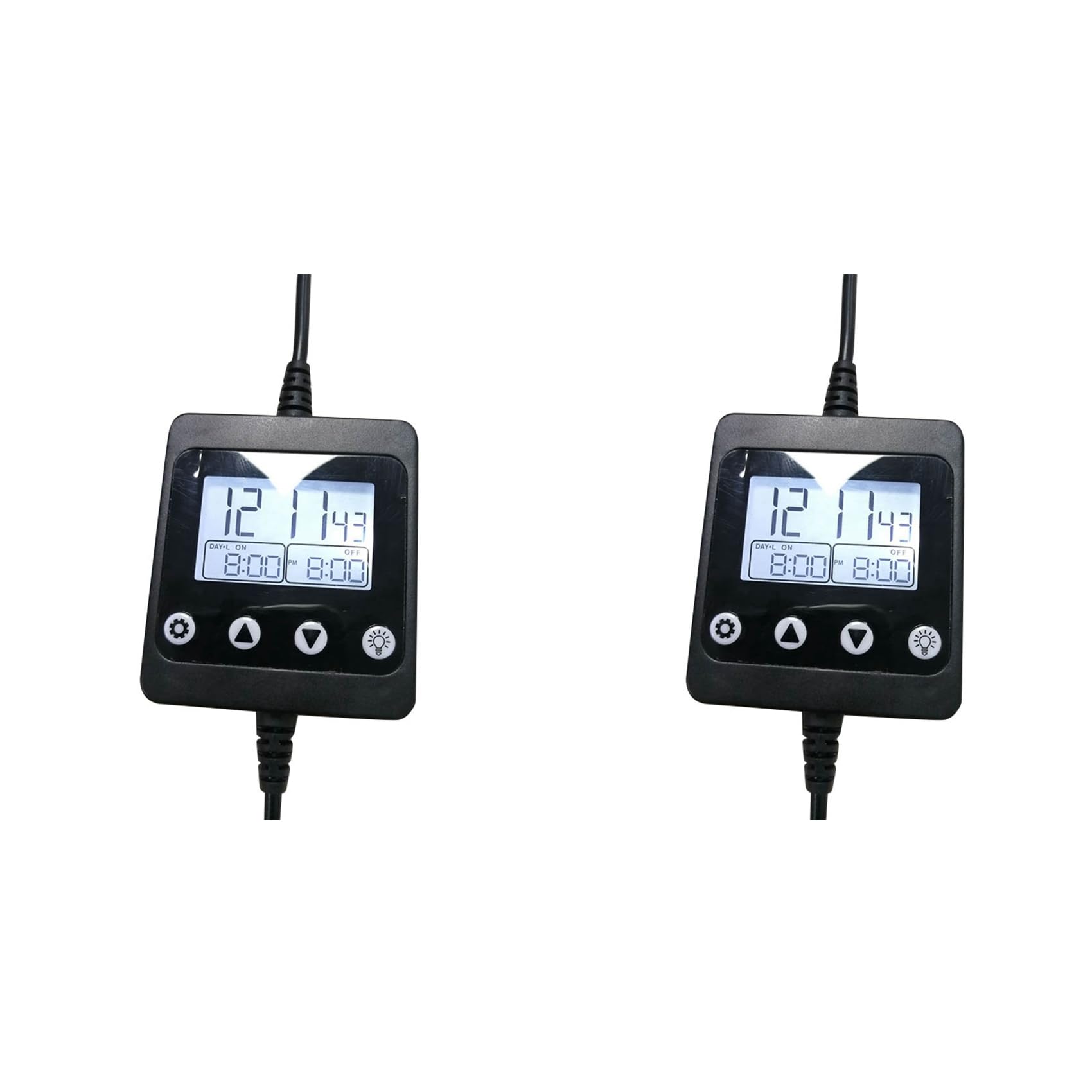 Jnchdghwa 2X New Aquarium LED Light Controller Dimmer Modulator with LCD Display for Fish Tank Intelligent Timing Dimming System