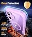 Diaclara Magnetic Designed for iPhone 17 Case 6.3 Inch Full Body Bumper,[Compatible with MagSafe] Military Drop Proof Cover with Built-in Touch Sensitive Anti-Scratch Screen Protector Lavender Purple