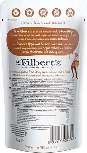 Mr Filbert's Somerset Applewood Smoked Mixed Nuts | Vegan, Dairy & Gluten Free | 100% Natural Ingredients | Roasted & Salted Almonds, Cashews & Peanuts Smoked over Applewood image 5