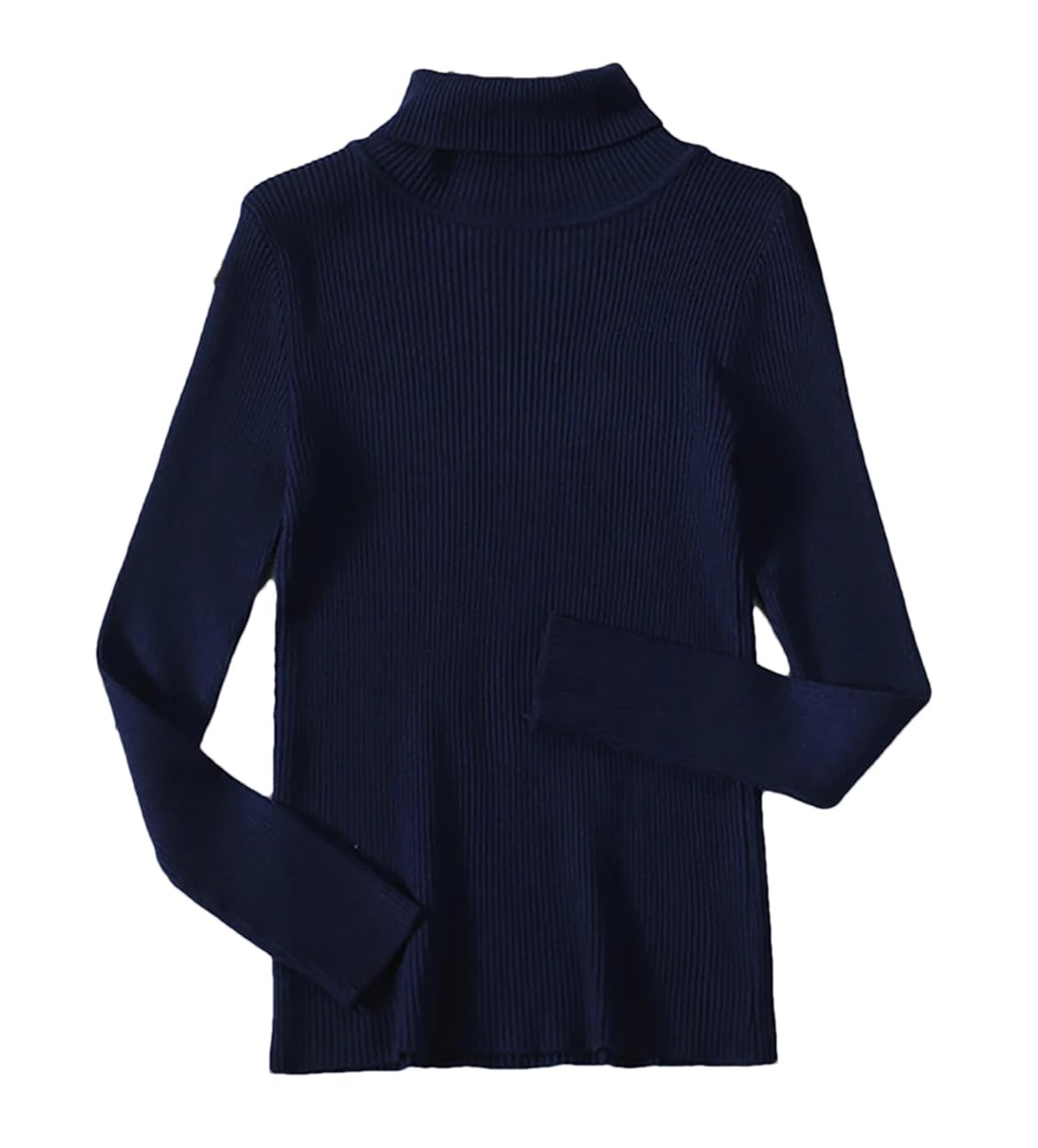 Suéteres de cuello alto para mujer, para otoño e invierno, gruesos, cálidos, ajustados, de punto acanalado, suéteres suaves