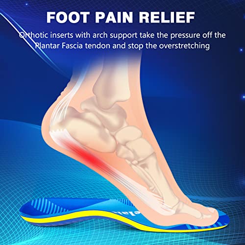Insoles For Standing All Day Arch Support Insoles - Shoe Inserts For Flat Feet, Heel Spur, Heel Pain, Plantar Fasciitis Relief Insoles - Orthotic Inserts For Women & Men #TOP1
