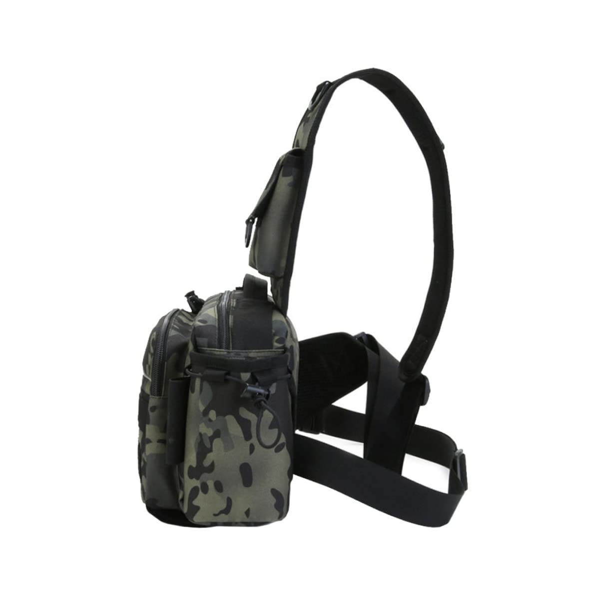 Borsa per Canne da Pesca in Nylon, Tracolla Regolabile, Compatta | Festa Estiva, Organizer Portatile per Lenze e Ganci, Pratico per Pesca, Poliestere e Nylon