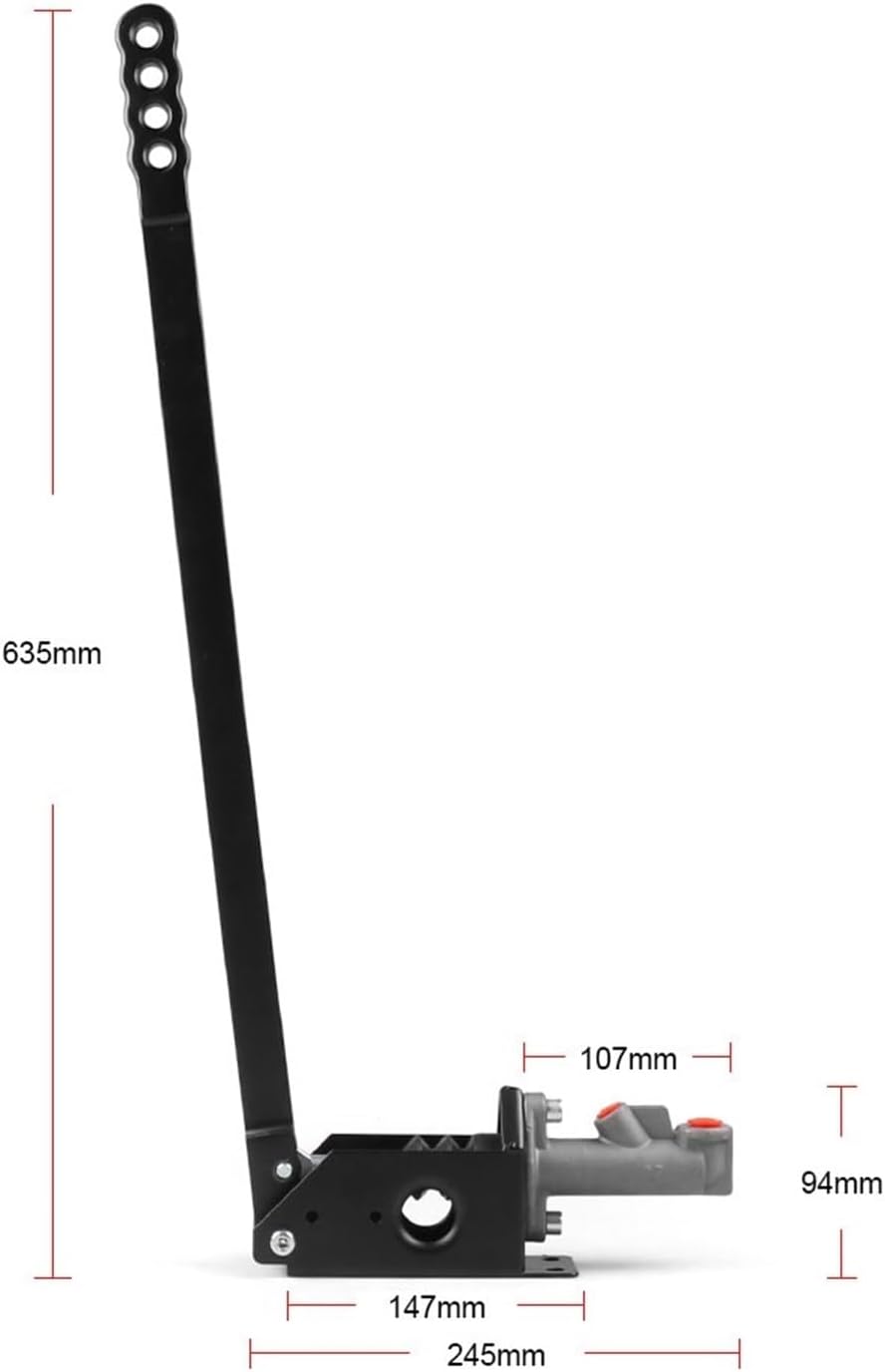 Hydraulic Parking Brake Lever 630mm Universal Long Vertical Hydraulic Handbrake Hydro E-Brake Drift Race Hand Brake Hydraulic handbrake Lever