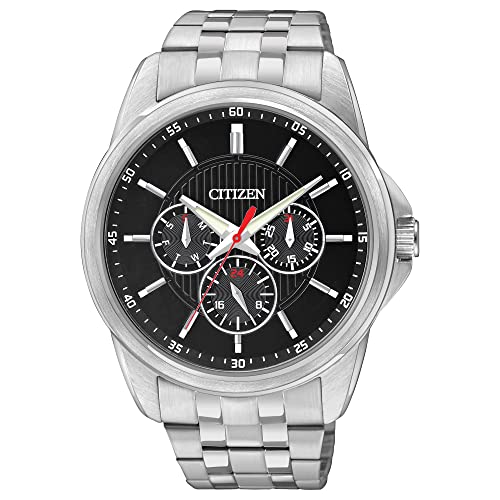 Citizen Quartz Mens Watch, Stainless Steel, Classic, Silver-Tone (Model: AG8340-58E)