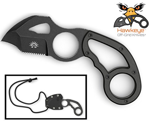 Off-Grid Knives - Camping & Survival Neck Knife - Combo Blade EDC