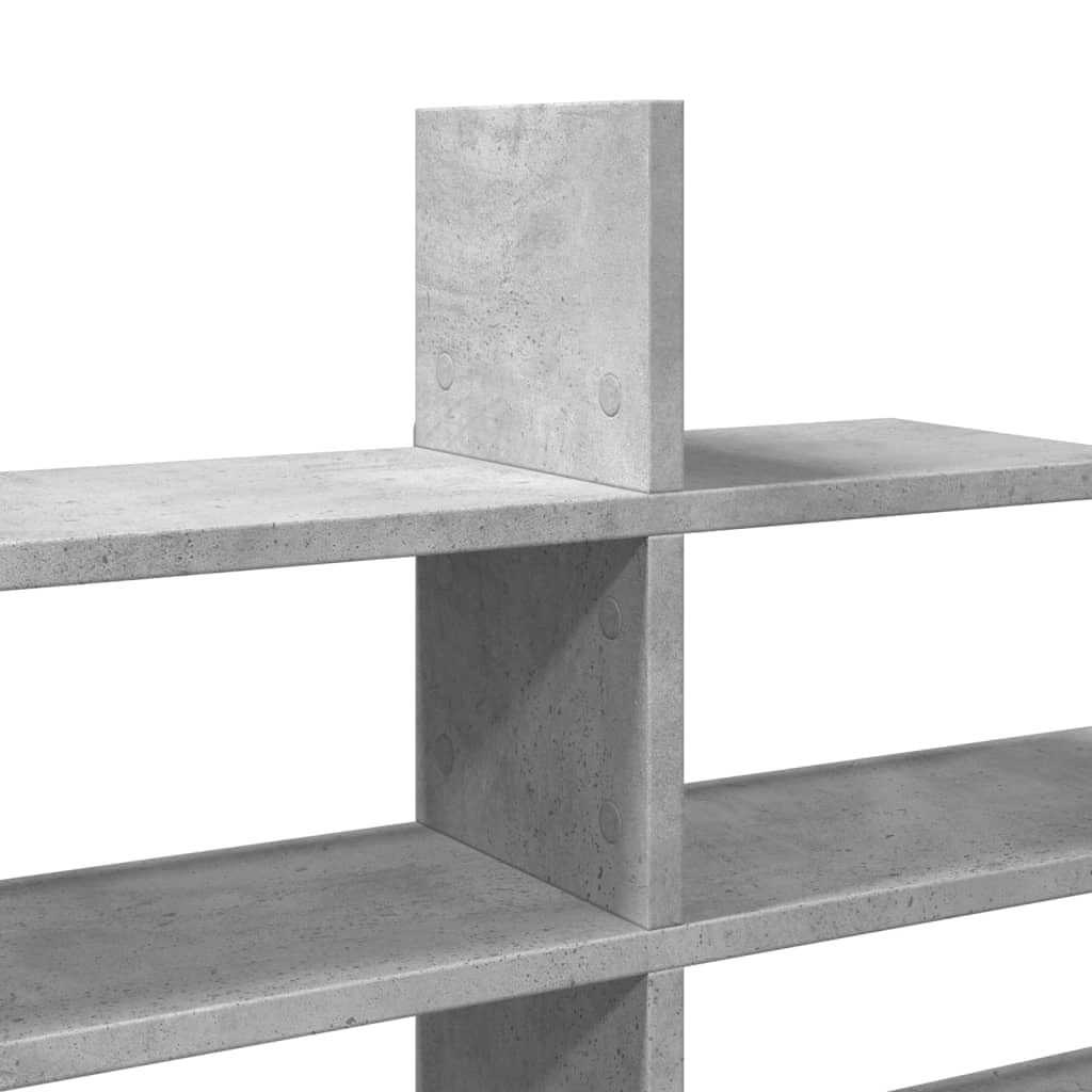 Générique Schwebendes Wandregal, Betongrau, 124,5 x 18 x 60,5 cm, aus Holz, Wandaufbewahrungsregal für Wohnzimmer, Schlafzimmer, Küche, leicht zu reinigen mit einem feuchten Tuch