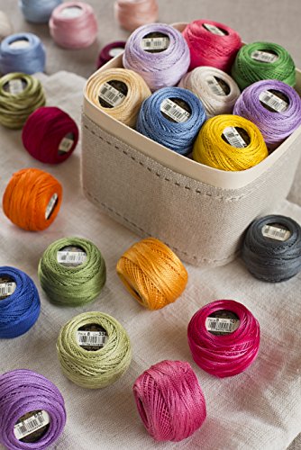 Hilo Perlé DMC Algodón Bola Talla 8 87 yd Blanco miniatura 5